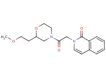 2-{2-[2-(2-methoxyethyl)morpholin-4-yl]-2-oxoethyl}isoquinolin-1(2H)-one
