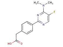 {4-[4-(dimethylamino)-5-fluoropyrimidin-2-yl]phenyl}acetic acid