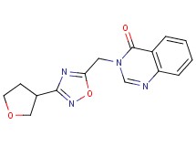 3-{[3-(tetrahydrofuran-3-yl)-1,2,4-oxadiazol-5-yl]methyl}quinazolin-4(3H)-one