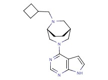 4-[(1R*,5R*)-6-(cyclobutylmethyl)-3,6-diazabicyclo[3.2.2]non-3-yl]-7H-pyrrolo[2,3-d]pyrimidine