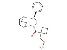 (2R*,3S*,6R*)-5-{[1-(methoxymethyl)cyclobutyl]carbonyl}-3-phenyl-1,5-diazatricyclo[5.2.2.0~2,6~]undecane