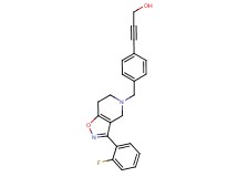 3-(4-{[3-(2-fluorophenyl)-6,7-dihydroisoxazolo[4,5-c]pyridin-5(4H)-yl]methyl}phenyl)prop-2-yn-1-ol