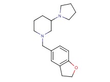 1-(2,3-dihydro-1-benzofuran-5-ylmethyl)-3-(1-pyrrolidinyl)piperidine