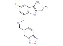 (2,1,3-benzoxadiazol-5-ylmethyl)[(2-ethyl-5-fluoro-3-methyl-1H-indol-7-yl)methyl]amine