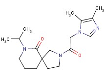 2-[(4,5-dimethyl-1H-imidazol-1-yl)acetyl]-7-isopropyl-2,7-diazaspiro[4.5]decan-6-one