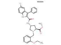 methyl (4R)-4-{[(5-chloro-3-phenyl-1H-indol-2-yl)carbonyl]amino}-1-(2-ethoxybenzyl)-L-prolinate