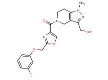 [5-({2-[(3-fluorophenoxy)methyl]-1,3-oxazol-4-yl}carbonyl)-1-methyl-4,5,6,7-tetrahydro-1H-pyrazolo[4,3-c]pyridin-3-yl]methanol