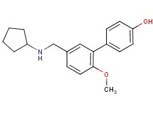 5'-[(cyclopentylamino)methyl]-2'-methoxybiphenyl-4-ol