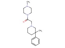 1-methyl-4-[(3-methyl-3-phenylpiperidin-1-yl)acetyl]piperazine