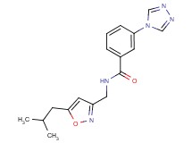 N-[(5-isobutyl-3-isoxazolyl)methyl]-3-(4H-1,2,4-triazol-4-yl)benzamide