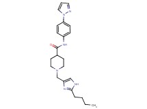 1-[(2-butyl-1H-imidazol-4-yl)methyl]-N-[4-(1H-pyrazol-1-yl)phenyl]-4-piperidinecarboxamide
