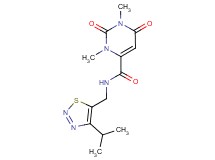 N-[(4-isopropyl-1,2,3-thiadiazol-5-yl)methyl]-1,3-dimethyl-2,6-dioxo-1,2,3,6-tetrahydro-4-pyrimidinecarboxamide