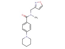 N-(isoxazol-3-ylmethyl)-N-methyl-4-piperidin-1-ylbenzamide
