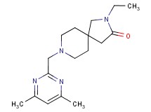 8-[(4,6-dimethyl-2-pyrimidinyl)methyl]-2-ethyl-2,8-diazaspiro[4.5]decan-3-one