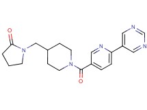1-({1-[(6-pyrimidin-5-ylpyridin-3-yl)carbonyl]piperidin-4-yl}methyl)pyrrolidin-2-one