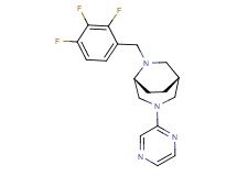 (1R*,5R*)-3-(2-pyrazinyl)-6-(2,3,4-trifluorobenzyl)-3,6-diazabicyclo[3.2.2]nonane