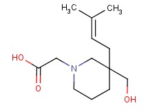 [3-(hydroxymethyl)-3-(3-methyl-2-buten-1-yl)-1-piperidinyl]acetic acid