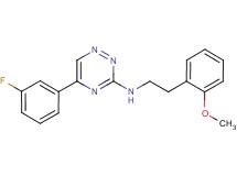 5-(3-fluorophenyl)-N-[2-(2-methoxyphenyl)ethyl]-1,2,4-triazin-3-amine