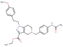ethyl 5-[4-(acetylamino)benzyl]-1-[2-(4-methoxyphenyl)ethyl]-4,5,6,7-tetrahydro-1H-pyrazolo[4,3-c]pyridine-3-carboxylate