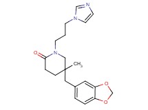 5-(1,3-benzodioxol-5-ylmethyl)-1-[3-(1H-imidazol-1-yl)propyl]-5-methylpiperidin-2-one