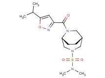 (1R*,5R*)-6-[(5-isopropylisoxazol-3-yl)carbonyl]-N,N-dimethyl-3,6-diazabicyclo[3.2.2]nonane-3-sulfonamide
