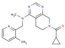 7-(cyclopropylcarbonyl)-N-methyl-N-[(3-methylpyridin-2-yl)methyl]-5,6,7,8-tetrahydropyrido[3,4-d]pyrimidin-4-amine