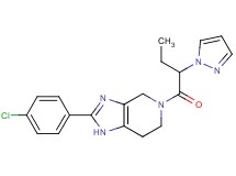 2-(4-chlorophenyl)-5-[2-(1H-pyrazol-1-yl)butanoyl]-4,5,6,7-tetrahydro-1H-imidazo[4,5-c]pyridine