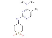 N~2~-(1,1-dioxidotetrahydro-2H-thiopyran-4-yl)-N~4~,N~4~,5-trimethylpyrimidine-2,4-diamine