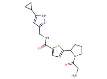 N-[(5-cyclopropyl-1H-pyrazol-3-yl)methyl]-5-(1-glycyl-2-pyrrolidinyl)-2-thiophenecarboxamide trifluoroacetate