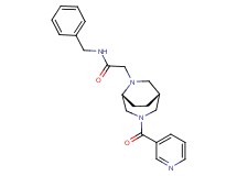 N-benzyl-2-[(1R*,5R*)-3-(3-pyridinylcarbonyl)-3,6-diazabicyclo[3.2.2]non-6-yl]acetamide