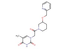 5-methyl-1-{2-oxo-2-[3-(2-pyridinylmethoxy)-1-piperidinyl]ethyl}-2,4(1H,3H)-pyrimidinedione