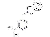 (1R*,2R*,6S*,7S*)-4-[(2-isopropyl-4-pyrimidinyl)methyl]-4-azatricyclo[5.2.2.0~2,6~]undecane