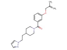 1-{3-[(2-methylprop-2-en-1-yl)oxy]benzoyl}-4-[2-(1H-pyrazol-1-yl)ethyl]piperidine