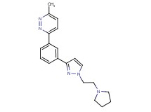 3-methyl-6-(3-{1-[2-(1-pyrrolidinyl)ethyl]-1H-pyrazol-3-yl}phenyl)pyridazine