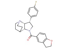 (2R*,3R*,6R*)-5-(2,3-dihydro-1-benzofuran-5-ylcarbonyl)-3-(4-fluorophenyl)-1,5-diazatricyclo[5.2.2.0~2,6~]undecane
