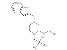 2-[4-(1-benzofuran-2-ylmethyl)-1-(2,2-dimethylpropyl)-2-piperazinyl]ethanol