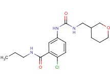 2-chloro-N-propyl-5-({[(tetrahydro-2H-pyran-3-ylmethyl)amino]carbonyl}amino)benzamide