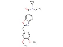 N-cyclopropyl-2-(3,4-dimethoxybenzyl)-N-ethyl-1,3-benzoxazole-6-carboxamide