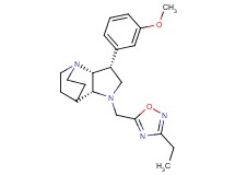 (3R*,3aR*,7aR*)-1-[(3-ethyl-1,2,4-oxadiazol-5-yl)methyl]-3-(3-methoxyphenyl)octahydro-4,7-ethanopyrrolo[3,2-b]pyridine