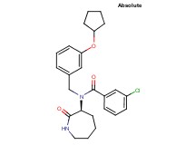 3-chloro-N-[3-(cyclopentyloxy)benzyl]-N-[(3S)-2-oxo-3-azepanyl]benzamide