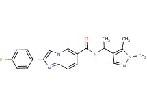 N-[1-(1,5-dimethyl-1H-pyrazol-4-yl)ethyl]-2-(4-fluorophenyl)imidazo[1,2-a]pyridine-6-carboxamide