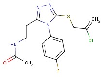 N-{2-[5-[(2-chloro-2-propen-1-yl)thio]-4-(4-fluorophenyl)-4H-1,2,4-triazol-3-yl]ethyl}acetamide