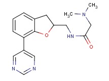 N~2~,N~2~-dimethyl-N~1~-{[7-(5-pyrimidinyl)-2,3-dihydro-1-benzofuran-2-yl]methyl}glycinamide