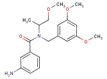 3-amino-N-(3,5-dimethoxybenzyl)-N-(2-methoxy-1-methylethyl)benzamide
