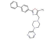 2-(4-{[2-(4-biphenylyl)-5-methyl-1,3-oxazol-4-yl]methyl}-1-piperazinyl)pyrazine
