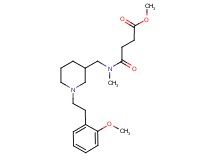 methyl 4-[({1-[2-(2-methoxyphenyl)ethyl]-3-piperidinyl}methyl)(methyl)amino]-4-oxobutanoate