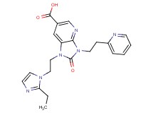 1-[2-(2-ethyl-1H-imidazol-1-yl)ethyl]-2-oxo-3-(2-pyridin-2-ylethyl)-2,3-dihydro-1H-imidazo[4,5-b]pyridine-6-carboxylic acid