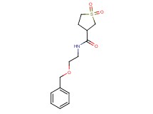 N-[2-(benzyloxy)ethyl]tetrahydrothiophene-3-carboxamide 1,1-dioxide