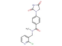 N-[(2-chloro-3-pyridinyl)methyl]-4-(2,4-dioxo-1-imidazolidinyl)-N-methylbenzamide