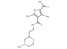 5-acetyl-2,4-dimethyl-N-[2-(4-methylmorpholin-2-yl)ethyl]-1H-pyrrole-3-carboxamide